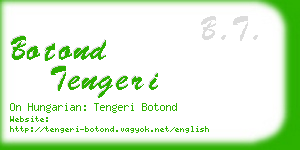 botond tengeri business card